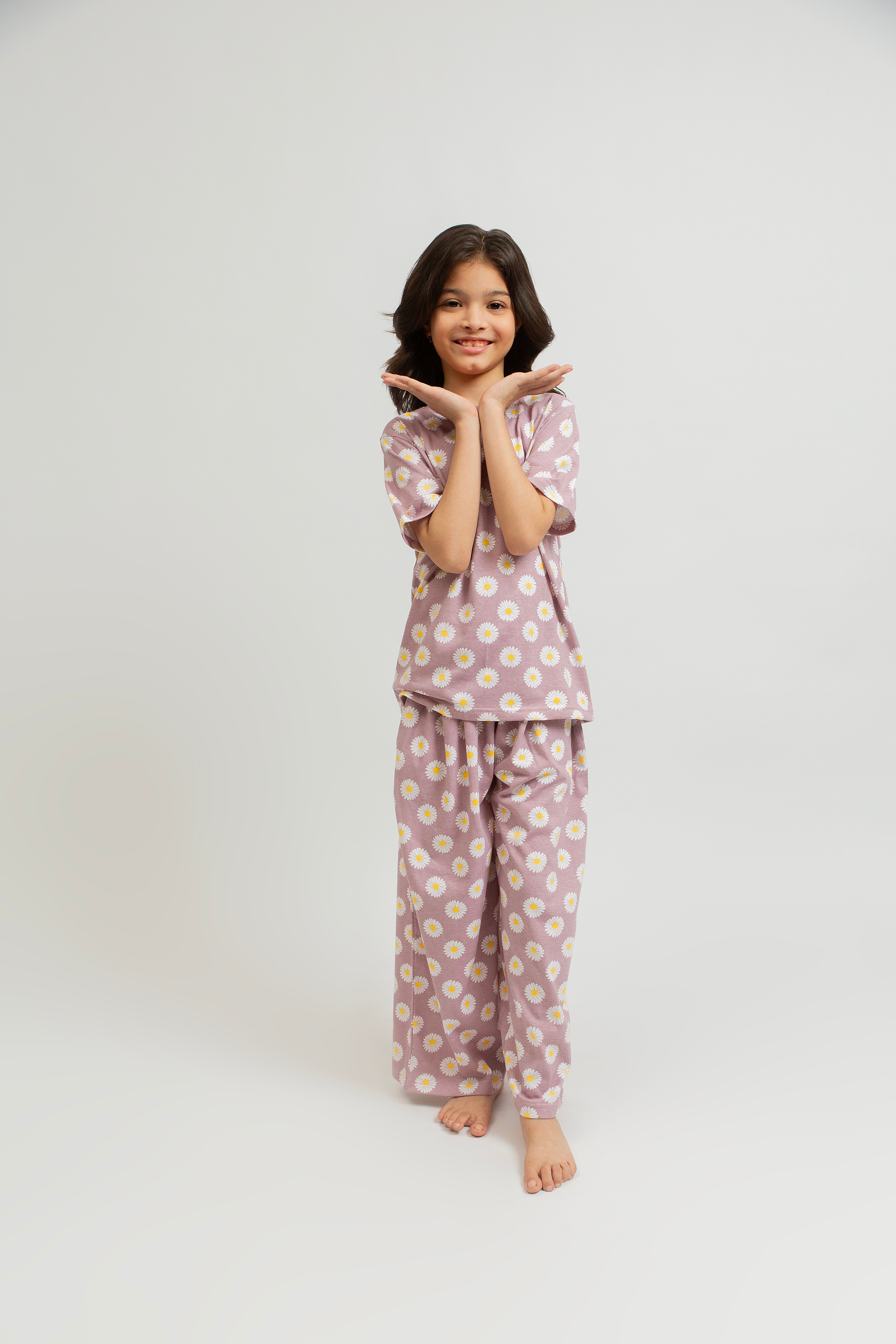 Kids PJ Set- Daisy Dream Mauve